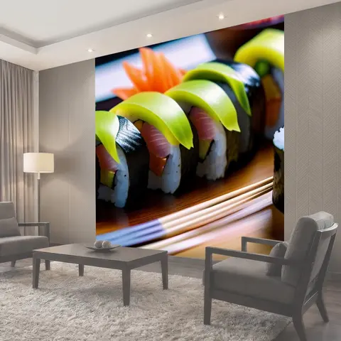 Фотообои Кулинарные изыски в суши-баре