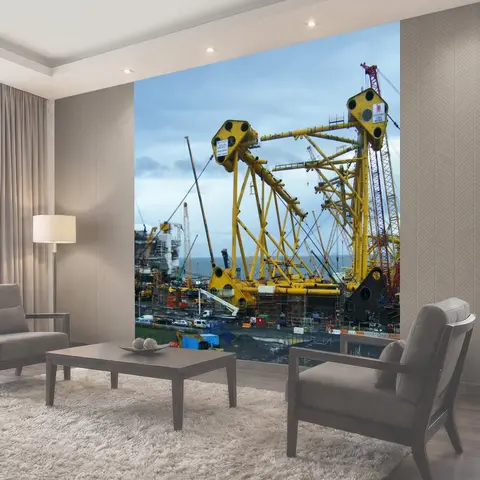 Фотообои Solan project, верфь, нефтяной вышке