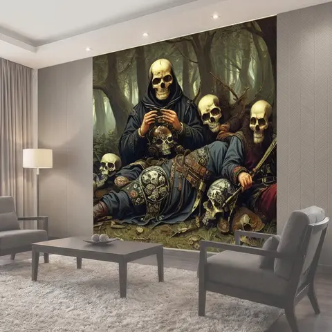 Фотообои Васнецов с черепами
