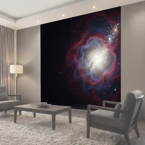 Фотообои Космическая туманность и звезды