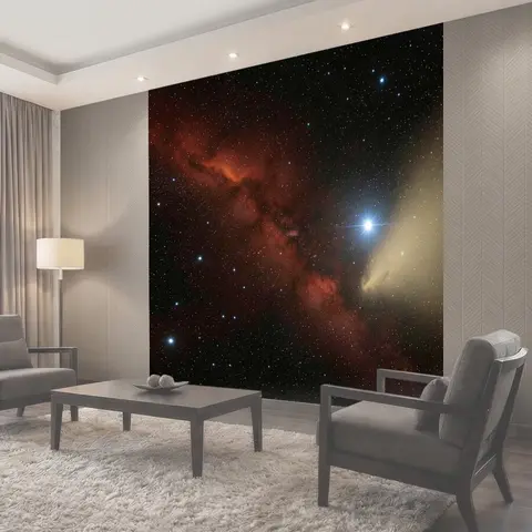 Фотообои Космическая туманность и звезды
