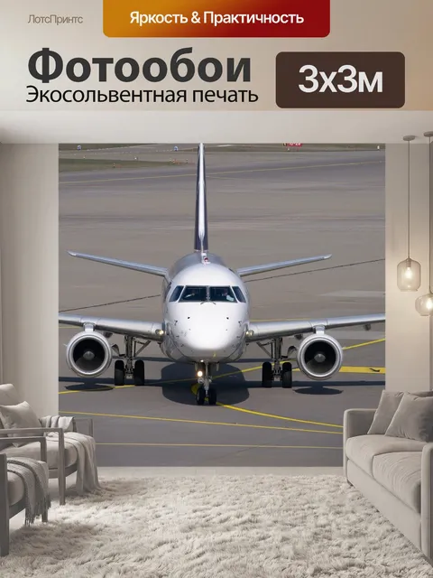 Фотообои Самолет, много, обнимающий