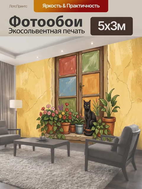 500 × 300 см · Экосольвентная печать