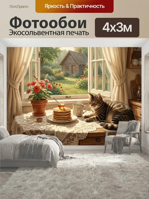 400 × 300 см · Экосольвентная печать