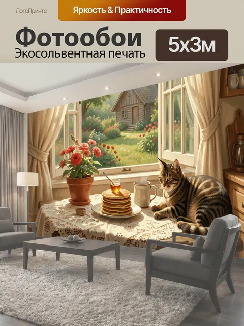 500 × 300 см · Экосольвентная печать