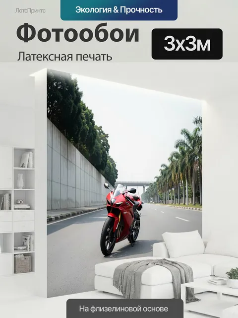 300 × 300 см · Латексная печать