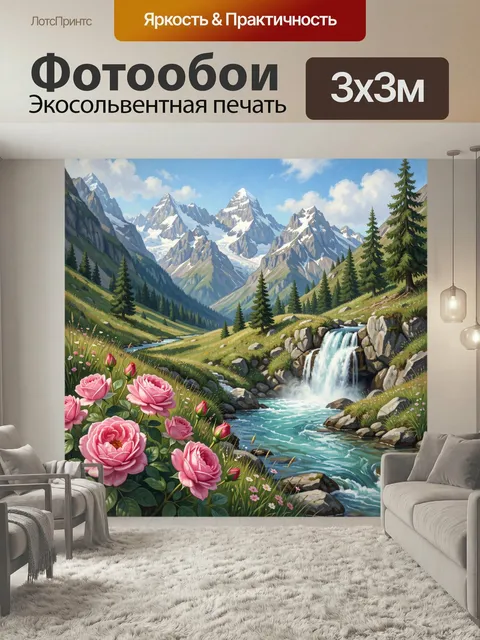 300 × 300 см · Экосольвентная печать