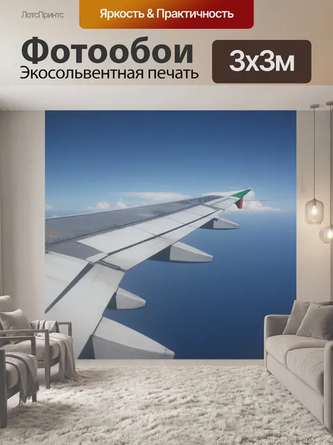 Фотообои Путешествия, самолет, небо