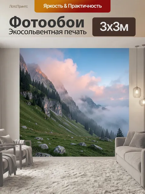300 × 300 см · Экосольвентная печать