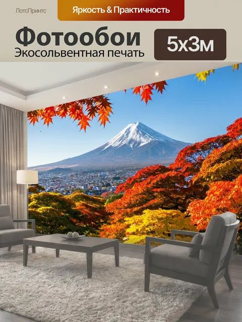 Фотообои Япония: панорама горы фудзи