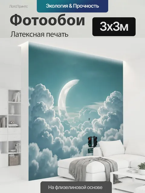 300 × 300 см · Латексная печать