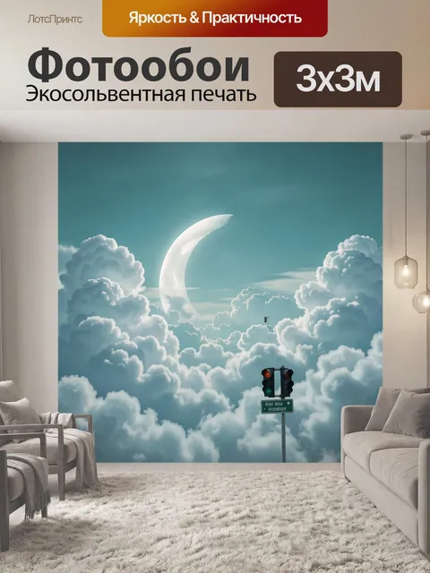 300 × 300 см · Экосольвентная печать