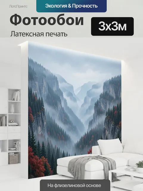 300 × 300 см · Латексная печать