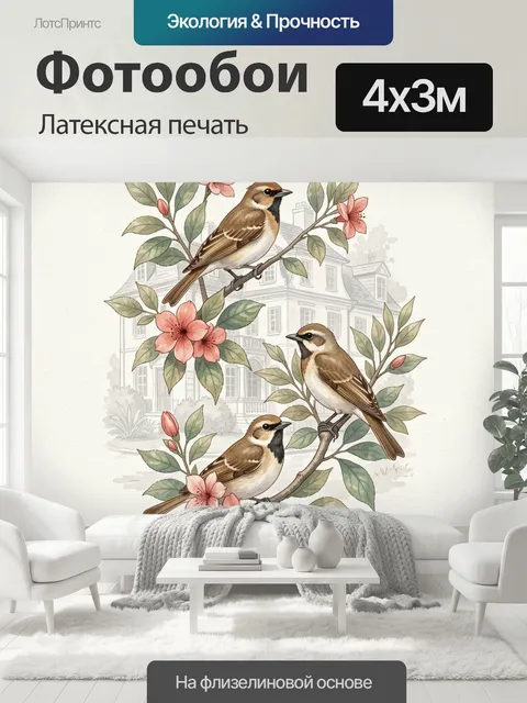 400 × 300 см · Латексная печать