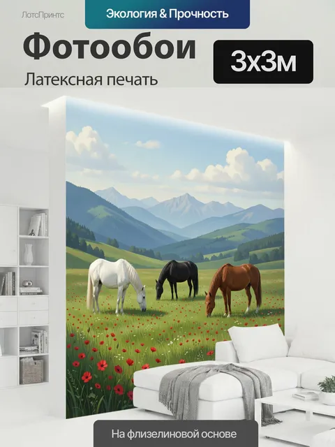 300 × 300 см · Латексная печать