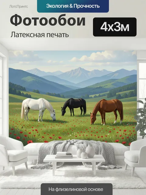 400 × 300 см · Латексная печать