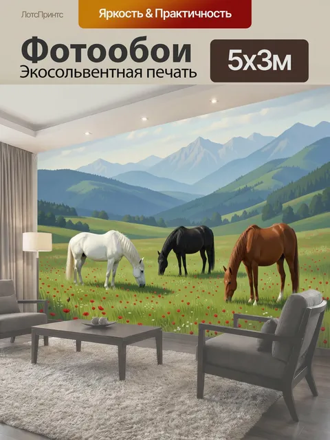 500 × 300 см · Экосольвентная печать
