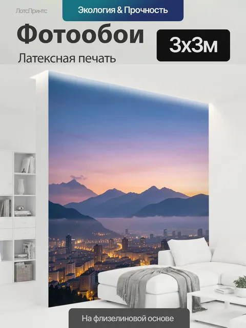 300 × 300 см · Латексная печать