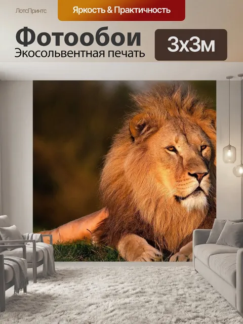 Фотообои Лев, король лев, лесной король лев