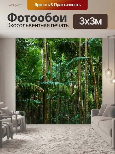 Фотообои Джунгли, тропический лес, линии