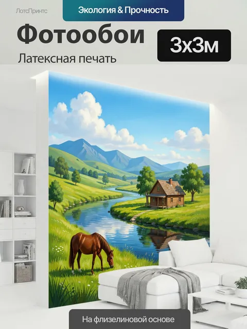 300 × 300 см · Латексная печать