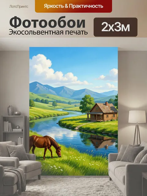 200 × 300 см · Экосольвентная печать