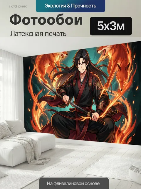 500 × 300 см · Латексная печать
