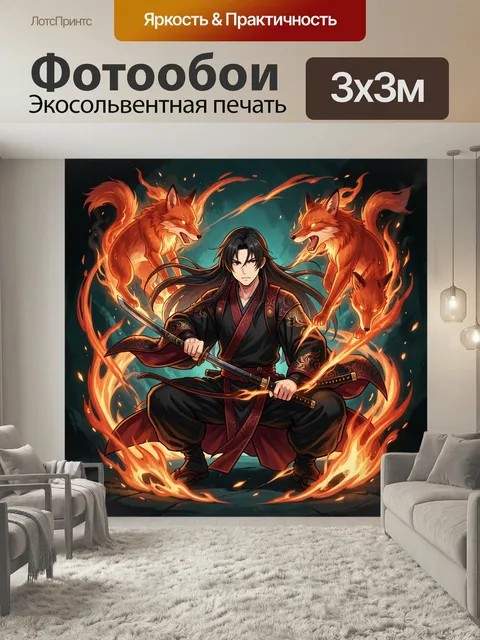300 × 300 см · Экосольвентная печать