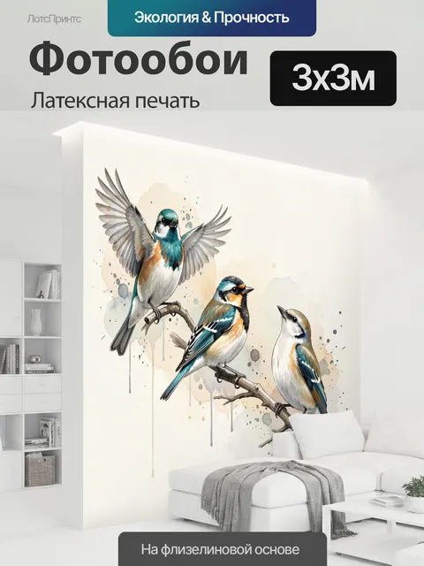 300 × 300 см · Латексная печать