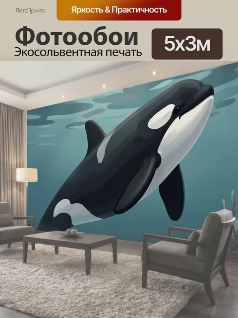 Фотообои Косатка в подводном мире