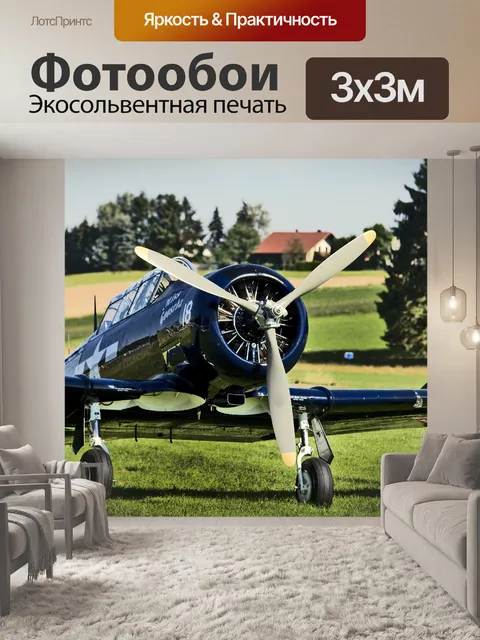 Фотообои Винтовой самолет, самолет, авиация