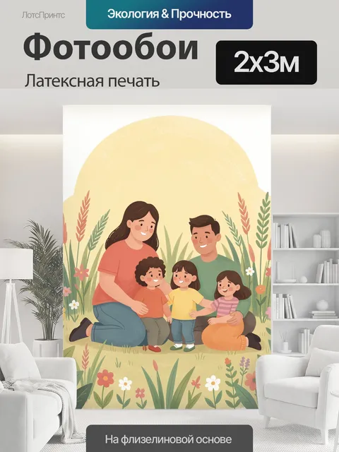 200 × 300 см · Латексная печать