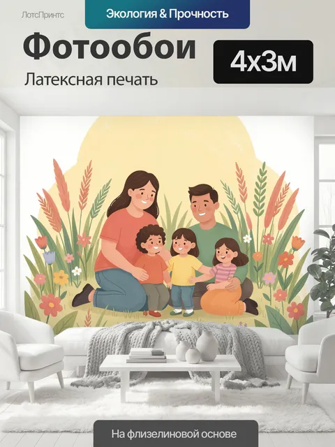 400 × 300 см · Латексная печать
