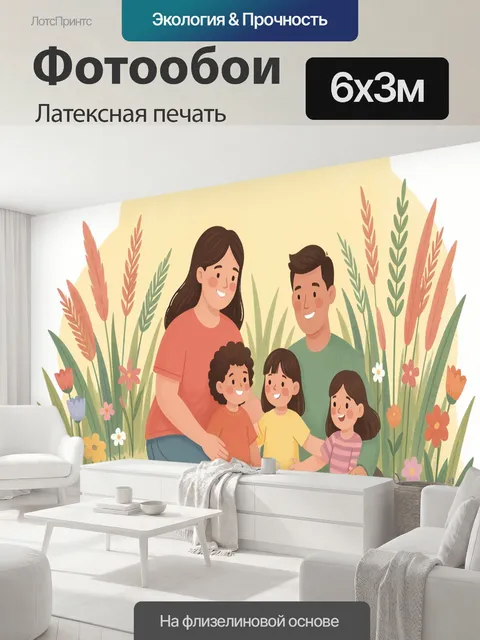 600 × 300 см · Латексная печать