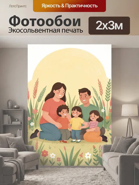 200 × 300 см · Экосольвентная печать