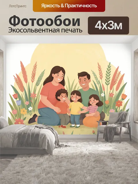 400 × 300 см · Экосольвентная печать