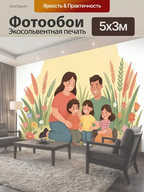 500 × 300 см · Экосольвентная печать
