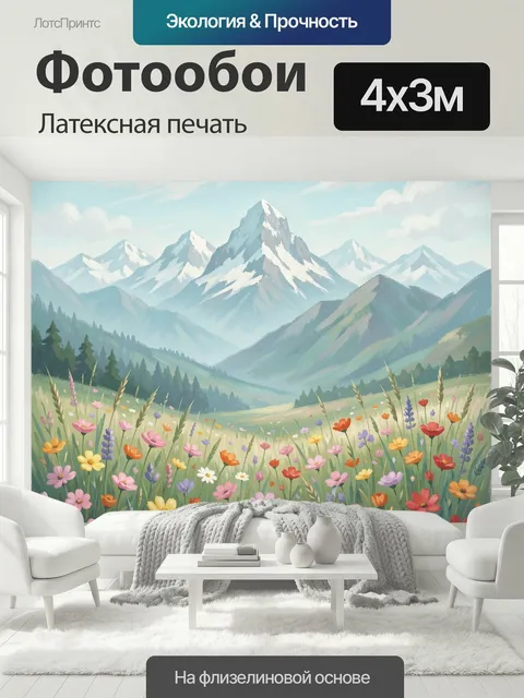 400 × 300 см · Латексная печать