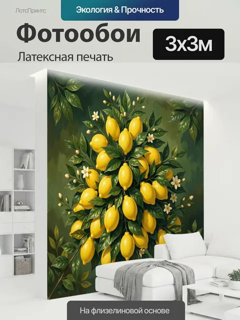 300 × 300 см · Латексная печать