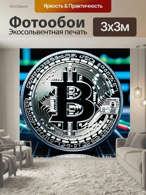 Фотообои Биткойн и его рынок