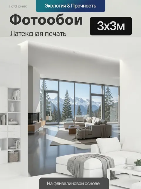 300 × 300 см · Латексная печать