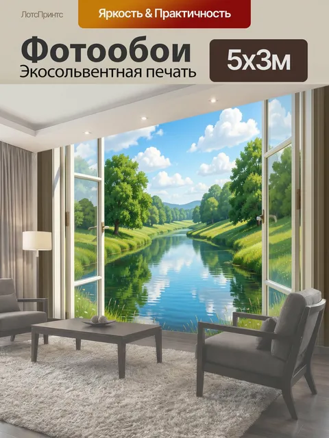 500 × 300 см · Экосольвентная печать