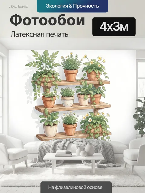400 × 300 см · Латексная печать