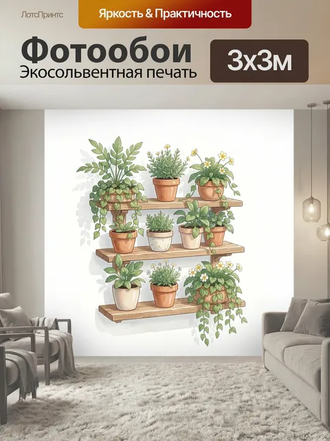 300 × 300 см · Экосольвентная печать