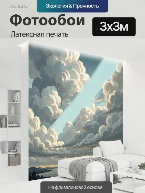 300 × 300 см · Латексная печать