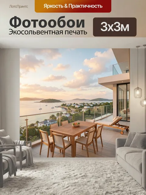 300 × 300 см · Экосольвентная печать