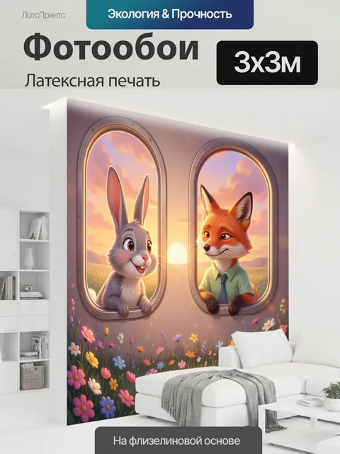300 × 300 см · Латексная печать
