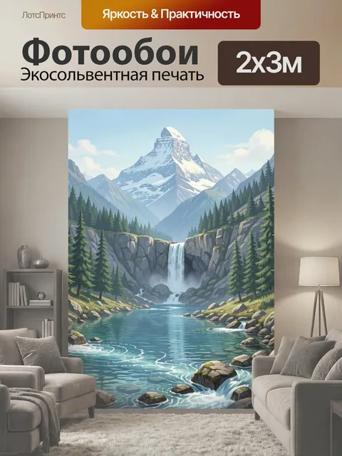 200 × 300 см · Экосольвентная печать