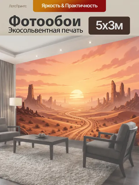 500 × 300 см · Экосольвентная печать