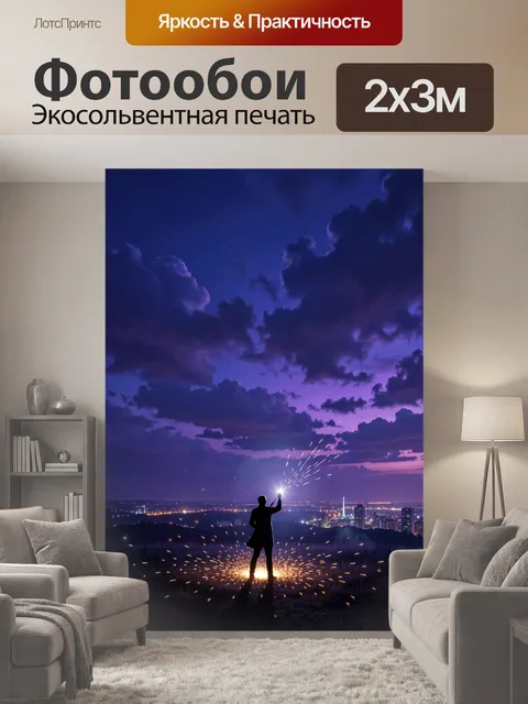 200 × 300 см · Экосольвентная печать